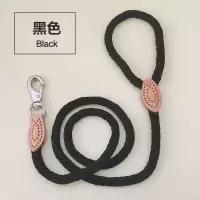挂扣牵引绳宠物狗绳子狗链子|黑色 L号-粗1.2cm(推荐15-65斤