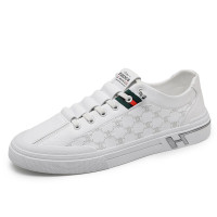 公牛四季男鞋男鞋韩版板鞋软底软面皮休闲皮鞋时尚百搭小白鞋2022秋季新款男士舒适开车鞋印花四季单鞋男鞋子