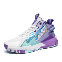 公牛四季男鞋男鞋运动休闲鞋飞织透气网布鞋2022夏季新款实战青少年篮球鞋防滑耐磨轻便跑步鞋学生时尚百搭潮