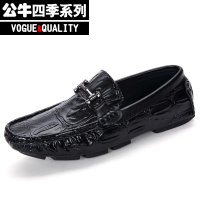 公牛四季男鞋豆豆鞋男鞋套脚透气2022春季新款男士经典潮鞋一脚蹬懒人鞋休闲皮鞋韩版百搭日常休闲穿搭街头潮