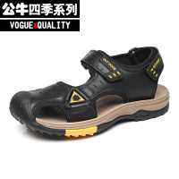 公牛四季男鞋男鞋沙滩鞋包头时尚百搭凉鞋2022百搭新品镂空洞洞鞋男士户外休闲沙滩凉鞋防滑耐磨大码46男鞋