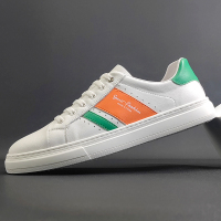 公牛四季男鞋欧洲站男鞋2022新款真皮小白鞋男夏季透气百搭休闲鞋平底男士板鞋