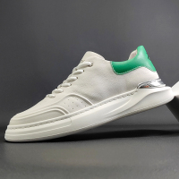 公牛四季男鞋欧洲站男鞋夏季2022新款真皮小白鞋男厚底增高英伦休闲男士板鞋潮