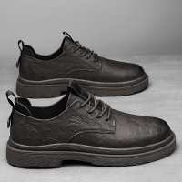 公牛四季男鞋马丁靴男低帮秋季男鞋2022新款潮流结婚英伦商务正装休闲皮鞋男士