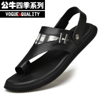 公牛四季男鞋沙滩鞋男鞋2022夏季新款头层牛皮凉鞋透气舒适穿脱两用软底开车鞋日常户外休闲皮凉鞋百搭沙滩鞋