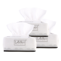 DAMAH/黑魔法一次性洗脸巾女加厚化妆洁面抽取式洗脸巾一次性卸妆棉绵柔巾洁面巾毛巾 约72抽 三包装