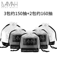 DAMAH黑魔法 备长炭三包+卷筒两包 一次性女棉柔洁面卷筒式毛巾一次性洗脸巾女加厚化妆洁面抽取式洗脸巾一次性卸妆棉