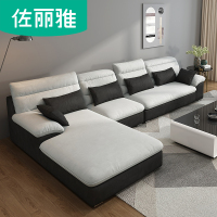 佐丽雅北欧布艺沙发现代简约储物沙发小户型客厅组合皮艺沙发SN301