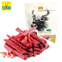 [可可西里]手撕风干牦牛肉干香辣五香味青海特产小吃自立袋