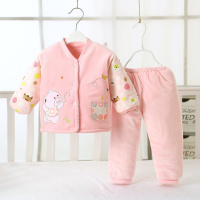 搭啵兔宝宝棉衣秋冬季棉服0-1岁男棉袄儿衣服2加厚冬装婴儿夹棉套装