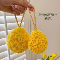 日式蜂窝沐浴球少女心可爱清洁二合一奶酪搓澡起泡网柔软海绵儿童