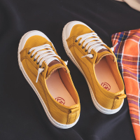 小脏橘帆布鞋女ulzng低帮百搭2020年夏季韩版ins潮休闲板鞋