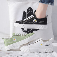 小雏菊帆布鞋女鞋ulzng百搭2020年夏季新款布鞋韩版板鞋小白鞋