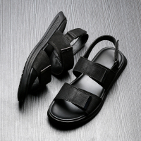 真皮凉鞋男式2019新款ins潮流夏季室外休闲男士沙滩鞋2020年