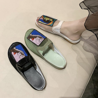 夏季新款2020懒人拖鞋软底包头半网纱凉拖鞋潮拖鞋女外穿女鞋百搭