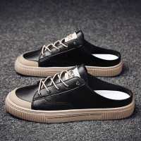 男鞋室外穿半拖鞋凉凉鞋托鞋包头潮鞋懒人一脚蹬拖鞋夏季男士拖鞋