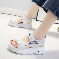 小雏菊凉鞋2020年新款女厚底松糕休闲学生软底轻便网红运动平底鞋