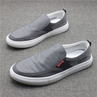 低帮套脚布鞋男板鞋透气男鞋帆布鞋乐福鞋春季百搭新款一脚蹬休闲