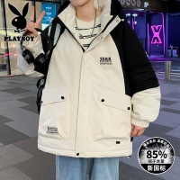 花花公子名人堂羽绒服新国标90%白鸭绒[8905款-P238][本款已申请]款防寒保暖青少年潮流短款连帽外套