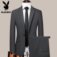 花花公子2024新款男士商务修身西装男职业正装小西服新郎伴郎结婚礼服外套