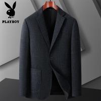 花花公子2024新款基础款[男春秋休闲西装职业西服正装西服小西装