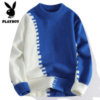 花花公子新款高品质[]2024秋冬青少年针织毛衣男打底衫