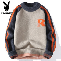 花花公子新款高品质秋冬新款毛衣针织衫男宽松休闲打底毛衣