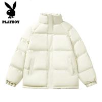 花花公子新款高品质[]冬季纯色棉服男学生宽松面包服上衣外套