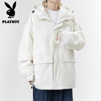 花花公子新款高品质冬季三合一外套夹克可拆卸外套两件套外套棉衣棉服