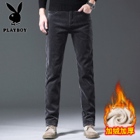 花花公子新款高品质灯芯绒棉亲肤男裤宽松潮流百搭秋冬季休闲裤条绒裤子男士