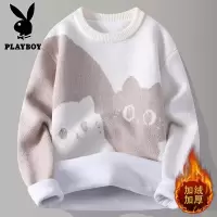 花花公子新款高品质[新款]2025年秋冬款圆领针织毛衣男