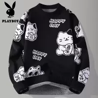 花花公子新款高品质[新款]2025年秋冬款圆领针织毛衣男