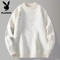 花花公子新款高品质[新款] 2025年秋冬款圆领针织毛衣男