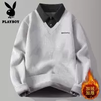 花花公子新款高品质[新款] 2025年秋冬款翻领针织毛衣男