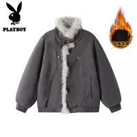 花花公子新款高品质秋冬季座山加厚棉衣男潮流高品质棉服