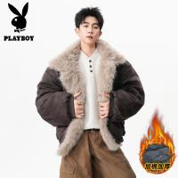 花花公子新款高品质秋冬季青少年加棉加厚棉衣男座山棉服外套