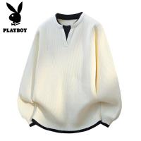 花花公子新款高品质[新款] 2025年秋冬款圆领针织毛衣男