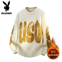 花花公子新款高品质[新款 2025年秋冬款圆领针织毛衣男