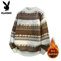 花花公子新款高品质[新款]2025年秋冬款圆领针织毛衣男