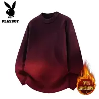 花花公子新款高品质新款2025年秋冬款圆领针织毛衣男