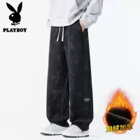 花花公子秋冬新款学生潮牌灯芯绒休闲裤