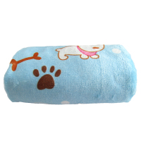 日本AITYAKU家居品牌超细纤维小狗卡通柔软家用洗脸厚实密织毛圈长毛巾宝宝口水巾童巾擦脸巾25*50cm