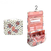 大容量出差旅游旅行防水洗漱包梳洗包洗漱品男女士收纳袋化妆包 粉色笑脸(送洗漱杯）