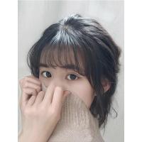 空气刘海假发女真人发丝网红假刘海轻薄自然隐形无痕齐刘海假发片 全真发【有鬓角-自然色】