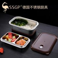 304不锈钢餐盒分格密封双层便携上班族饭盒学生快餐盘便当盒 柏林经典饭盒:双层饭盒