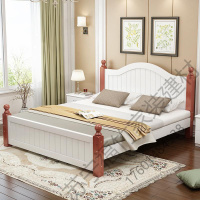 苏宁严选 1.8米床简约现代主卧实木床1.5米双人床1.2米经济型单人床欧式床1米8的床1米2的床次卧床