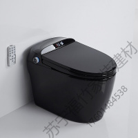 苏宁放心购 全自动翻盖脚感翻圈坐便器电动一体式智能马桶一体机马桶黑色节水型坐便器