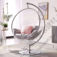 苏宁严选 掉吊篮藤椅鸟巢吊椅阳台秋千北欧阳台网红吊椅ins风民宿秋千吊篮少女卧室家用懒人透明泡泡椅福竹新款