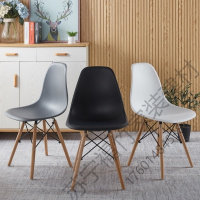 苏宁严选 靠背餐椅子现代简约经济型洽谈懒人家用网红售楼部家具凳子椅子福竹新款