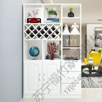 苏宁严选 酒柜隔断柜现代简约客厅屏风柜双面装饰厅柜一体鞋柜进玄关柜福竹新款